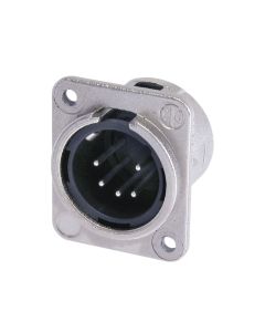 Neutrik NC5MDM3-L-1 Male 5 Pin XLR Chassis Connector