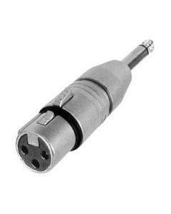 Neutrik Na2fp 3 Pin Xlr Female To 6.35mm Mono Jack Plug Adaptor
