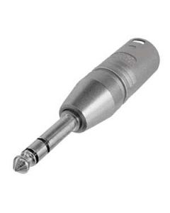 Neutrik Na3mp 3 Pin Xlr Male To 6.35mm Stereo Jack Plug Adaptor