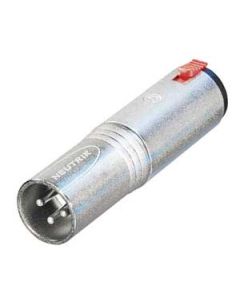 Neutrik NA3MJ 3 Pole XLR Male to Stereo Locking Jack Socket.  Adaptor