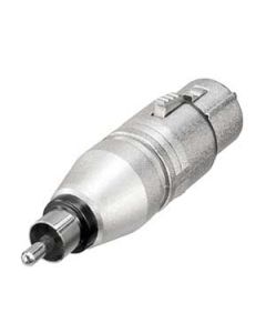 Neutrik NA2FPMM 3 Pin XLR Female to Phono Plug Adaptor