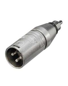 Neutrik NA2MPMM 3 Pin XLR Male to Phono Plug Adaptor