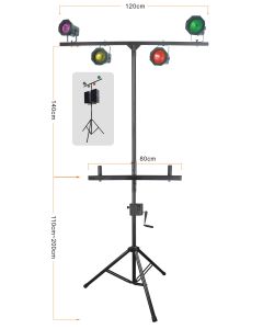 Heavy Duty Lighting and Speaker Stand with Winch