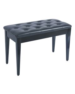 Black Piano Or Keyboard Bench With Storage Compartment