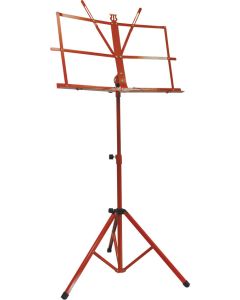 Njs Adjustable Folding Sheet Music Red Tripod Stand