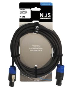 Loudspeaker Cable with 2 x 1.5mm REAN Plugs 15m