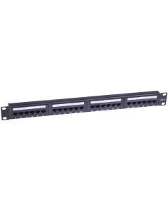 1U 19" 24 Port Cat6 Patch Panel 