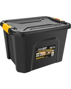 40L Heavy Duty Stackable Storage Box with Clip on Lid
