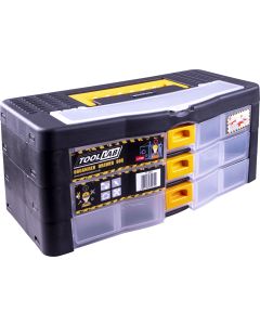 Modular Multi 3 Drawer Storage Box with Lid