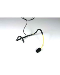 Trantec MIC/SJ66-YE HM-66 Aerobic Headworn Microphone Yellow gooseneck
