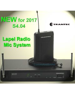 Trantec S4.04-L-EB-GD5 UHF Lapel Wireless Radio Microphone System