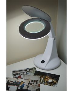 Eagle Desktop LED Twin Arm Illuminated Magnifier With 4" Lens