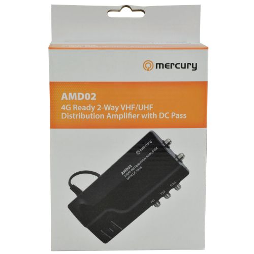 Mercury Amd02 2 Way Vhf/uhf Distribution Amplifier