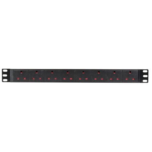 Adastra 1u-pdu-8uk 1u Rackmount 8-gang Uk Power Distribution Unit