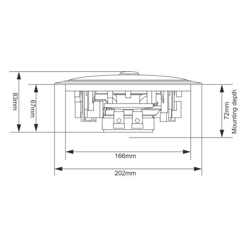 4x Ceiling Wall Surround Sound Speakers 80w 5.25in 952.528 B