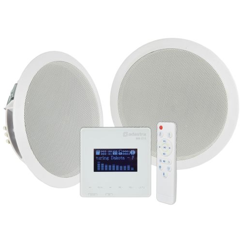 Bluetooth In-Ceiling Speaker Kit In Wall Amplifier USB FM for Home Kitchen Room