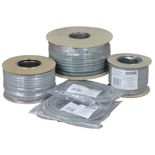 Digital 100U Satellite 75 Ohm Cable Full Copper 25m Hank Black