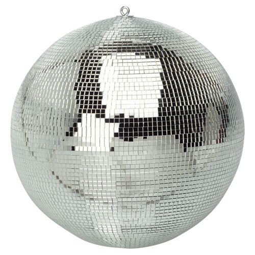 Silver Mirror Ball with Dual Hanging Points Dia 400mm 16 inch