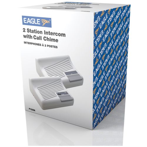 Eagle 2-Way Intercom with Call Chime & Desk / Wall Speaker, inc Cable & Fixings