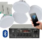 4x 5inch Ceiling Speakers, Stereo Bluetooth Amplifier and Cables 103.122 B13