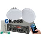  2 x Ceiling Speaker Cafe Restaurant Bluetooth Amplifier System Kit