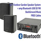 6.5" Outdoor Garden Speaker System, Bluetooth Amp,Speakers 103.122