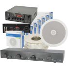Cafe Restaurant Bluetooth Amplifier Ceiling Speaker System Kit 