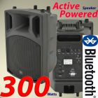 10" Active Powered Disco Party DJ Wedge Monitor Speaker Portable PA System