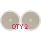 2x Adastra Ceiling Speaker With Directional Tweeter C8D 120w 8" Inch White 