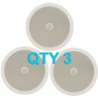 3x White Directional Ceiling Wall Speakers 8inch 952.543