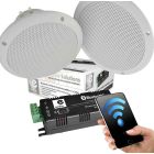 60w Bathroom Wireless Bluetooth Amplifier, 2x White Ceiling Speakers b429BL B1