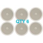 6x Adastra Ceiling Speaker With Directional Tweeter C8D 120w 8 Inch White 