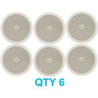 6x Ceiling Speaker With Directional Tweeter C8D 120w 8" Inch White 