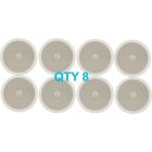 8x Adastra Ceiling Speaker With Directional Tweeter C8D 120w 8" Inch White 