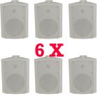 6x 120W ADASTRA WHITE  INDOOR WALL MOUNT 952.716 BACKGROUND SPEAKERS BC6V-W 6.5inch