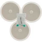 3x Ceiling Wall Hifi Speakers 8inch 100w White + Cable 952.543B