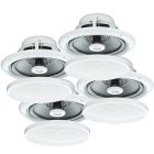 E-audio 120w Round Ceiling Speakers 2 Way Moisture Resistant 8 Ohms