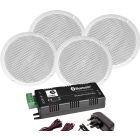 Bluetooth Bathroom Speakers and Amplifier kit, b428bl B2