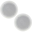 2x WHITE Ceiling Speakers with Dual Tweeters 6.5" 952.537