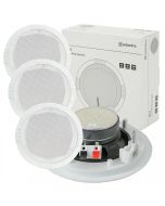 3x White Ceiling Wall Speakers Easy Fit 35w 8ohm 5inch 100.031B