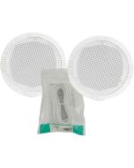 2x in Ceiling Wall Surround Sound Speakers  White + 10M Cable 100.031B