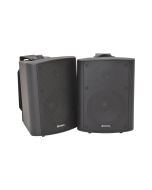 2x QTX Sound Black Wall Mount Hi-Fi Surround Sound Home Audio Speakers 100.905 B2
