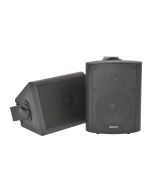 2x QTX Sound Black Wall Mountable Hi-Fi Surround Sound Home Audio Speakers 100W