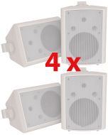 4x White Stereo Corner Speakers 8in  Bc8-W 100.910uk B