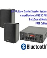 6.5" Outdoor Garden Speaker System, Bluetooth Amp,Speakers 103.122
