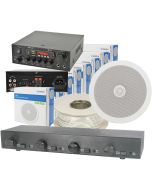 Cafe Restaurant Bluetooth Amplifier Ceiling Speaker System Kit 