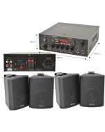 Bar/Restaurant Bluetooth Wall Speaker System - Background Music Wireless Amp Kit