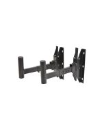 QTX Heavy Duty Adjustable Speaker Wall Brackets with 35mm Pole Mount (Pair)