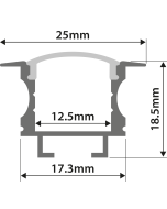 Lyyt Al1-f2520 Aluminium Led Tape Profile T Insert 1m