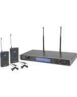 Citronic RU210H Dual UHF Wireless Neckband and Lavalier Microphone System